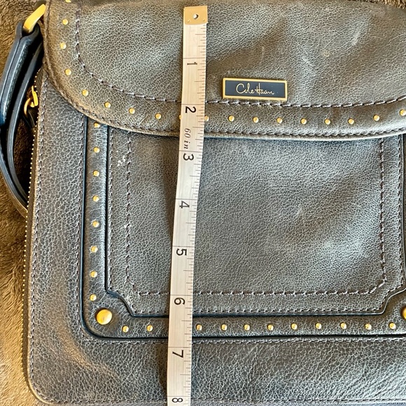 Cole haan messenger bag blue leather - Picture 7 of 7